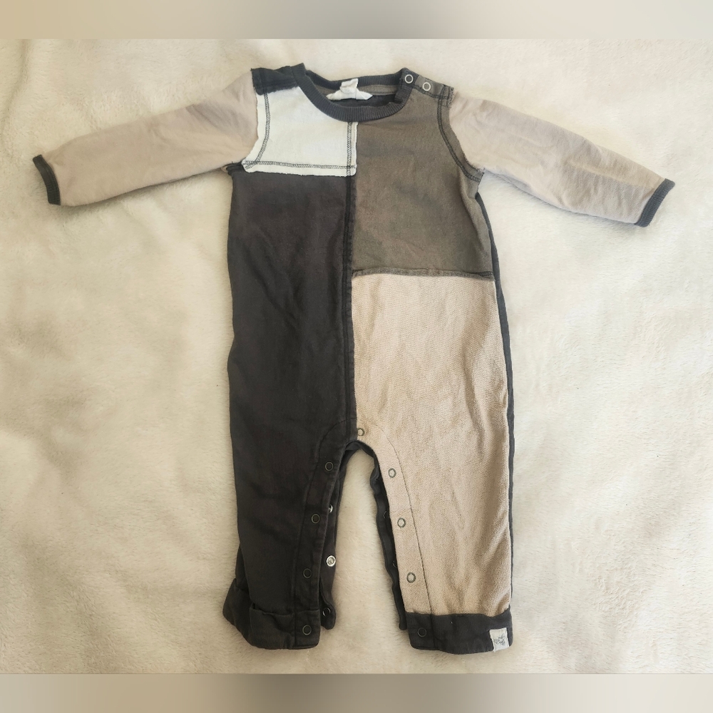Burts Bees Baby Patchwork Coverall
